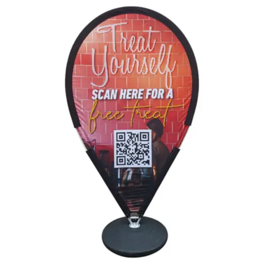 Pin Drop Banner Branded